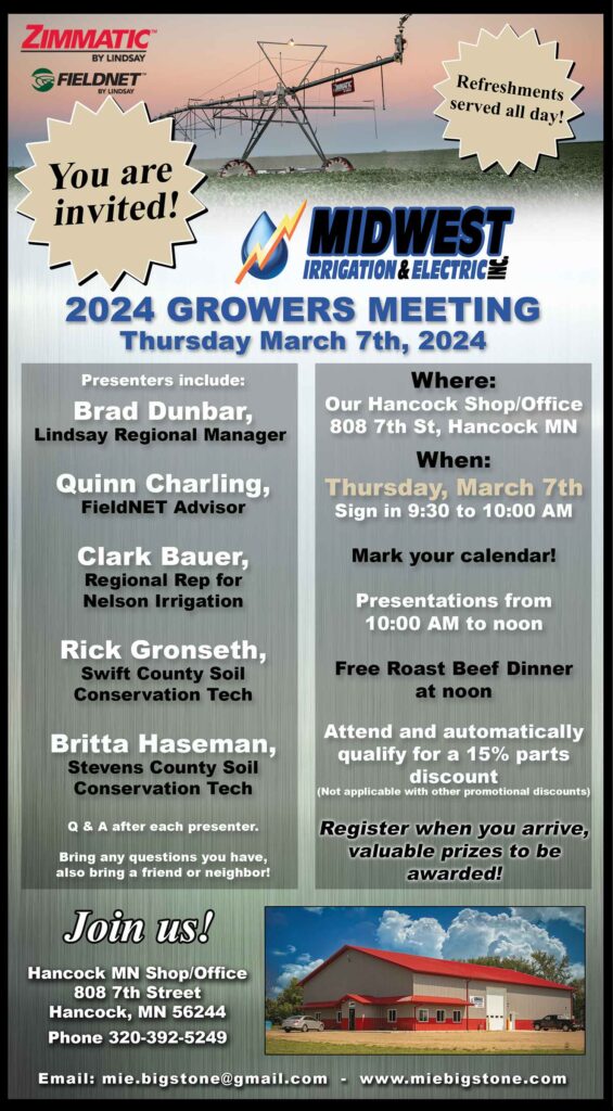 Midwest Irrigation & Electric Inc. Growers Meeting Highlights